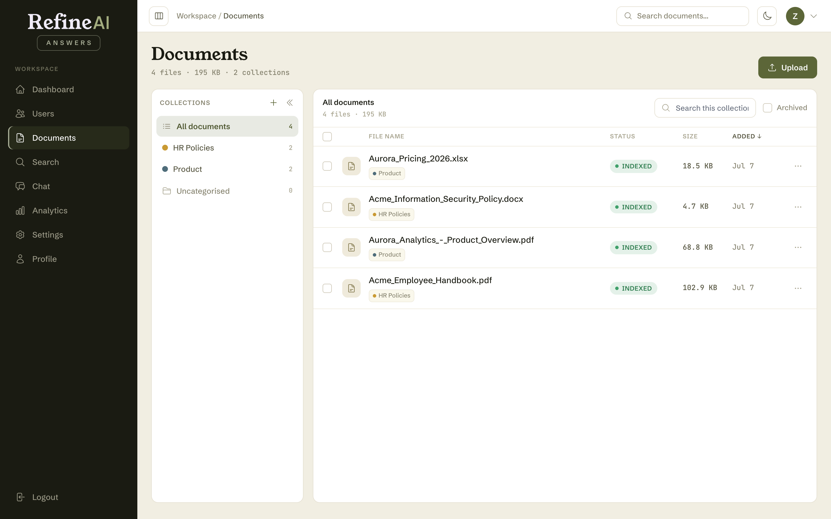 The document library